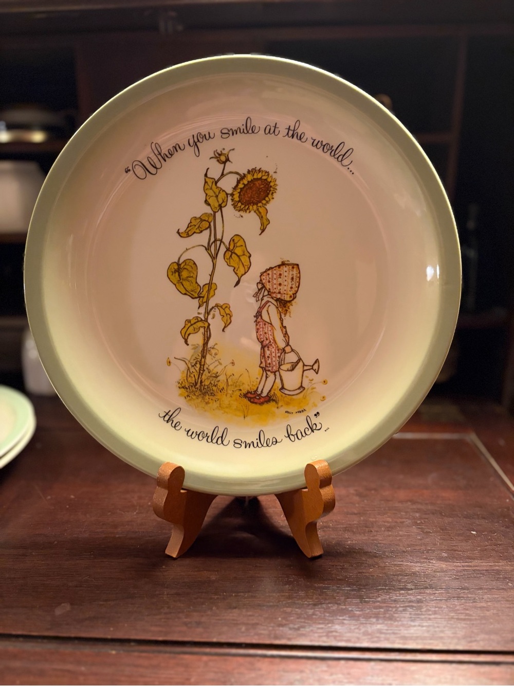 Vintage 1972 Holly Hobbie Collectors Edition Ceramic Plate
